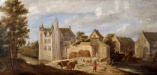 View of the Artist's House De Dry Token near Perck c1663-c1690. Artist: David Teniers II