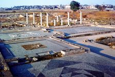 View of the archaeological remains at Pella, Central Macedonia. Artist: Anon