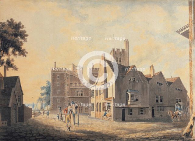 View of the Archbishop's Palace, Lambeth, 1790. Creator: JMW Turner.