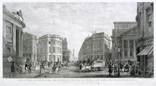 View of the Architectural Improvements in the Vicinity of the Bank, and the Mansion House c1837. Artist: Thomas Higham