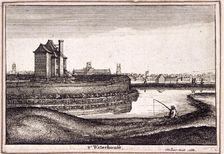View of the area around New River Head, Finsbury, London, 1665. Artist: Wenceslaus Hollar