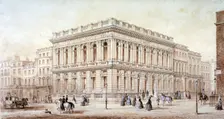 View of the Army and Navy Club on Pall Mall, Westminster, London, c1853. Artist: J Marchant