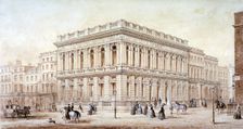 View of the Army and Navy Club on Pall Mall, Westminster, London, c1853. Artist: J Marchant