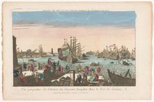 View of the arrival of the ship Dauphin in the port of Toulon, 1700-1799. Creator: Anon