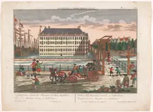 View of the Arsenal at the Admiralty in Amsterdam, 1742-1801. Creator: Anon