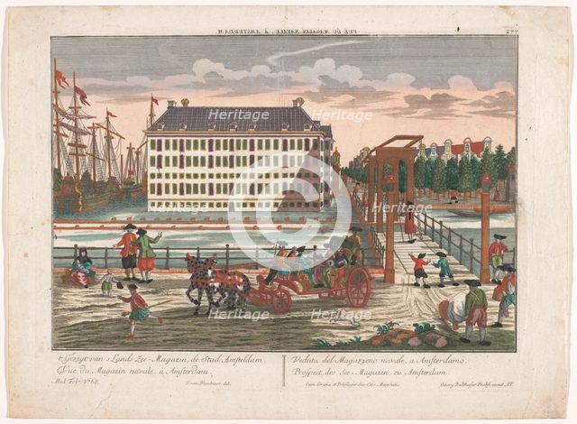 View of the Arsenal at the Admiralty in Amsterdam, 1742-1801. Creator: Anon.