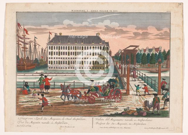 View of the Arsenal at the Admiralty in Amsterdam, 1742-1801. Creator: Anon.