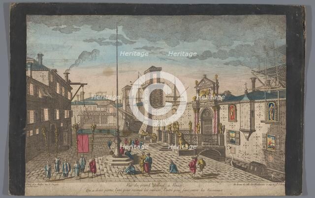 View of the Arsenale in Venice, before 1744-after 1760. Creator: Anon.