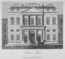 View of the Auction Mart in Bartholomew Lane, City of London, 1817. Artist: Anon