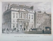View of the Auction Mart in Bartholomew Lane, City of London, 1829. Artist: W Watkins