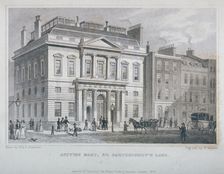 View of the Auction Mart in Bartholomew Lane, City of London, 1829. Artist: W Watkins