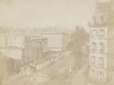 View of the Boulevards at Paris, May 1843. Creator: William Henry Fox Talbot
