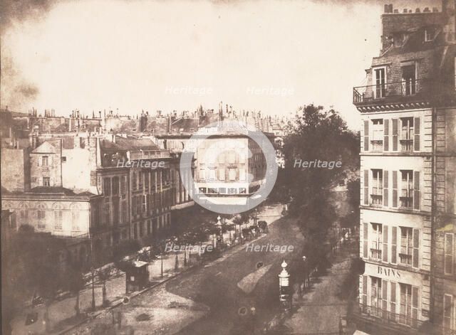 View of the Boulevards of Paris, 1843. Creator: William Henry Fox Talbot.