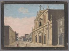 View of the Bologna Cathedral, 1700-1799. Creator: Anon