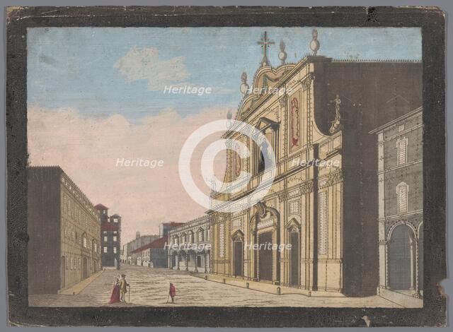 View of the Bologna Cathedral, 1700-1799. Creator: Anon.