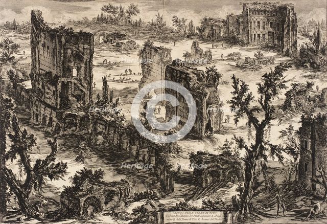 View of the Baths of Titus (image 1 of 2), c1775. Creator: Giovanni Battista Piranesi.
