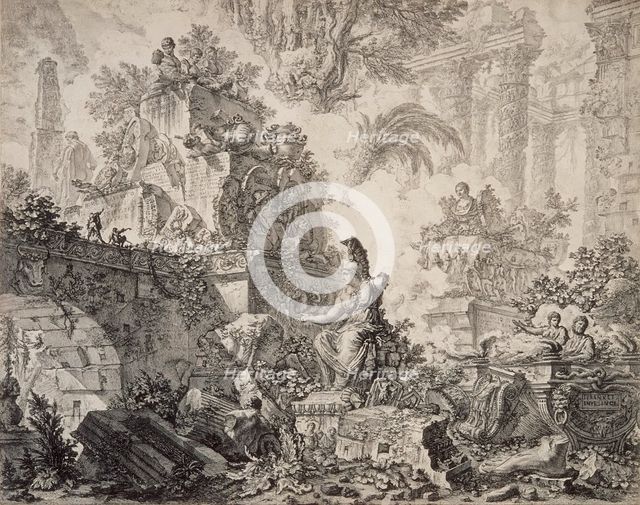 View of the Baths of Titus (image 2 of 2), c1775. Creator: Giovanni Battista Piranesi.