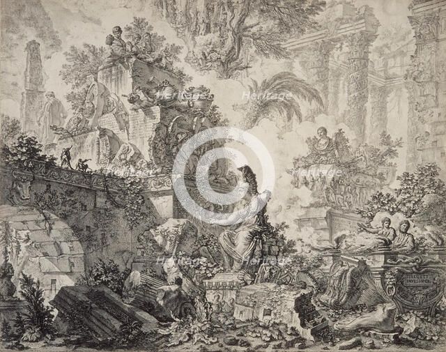 View of the Baths of Titus (image 2 of 2), c1775. Creator: Giovanni Battista Piranesi.