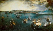 View of the bay of Naples, ca 1550-1565. Creator: Bruegel (Brueghel), Pieter, the Elder (ca 1525-1569)