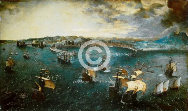 View of the bay of Naples, ca 1550-1565. Creator: Bruegel (Brueghel), Pieter, the Elder (ca 1525-1569).