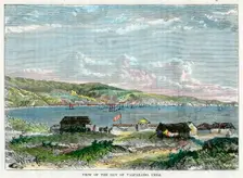 View of the Bay of Valparaiso, Chili c1880