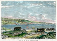 View of the Bay of Valparaiso, Chili c1880