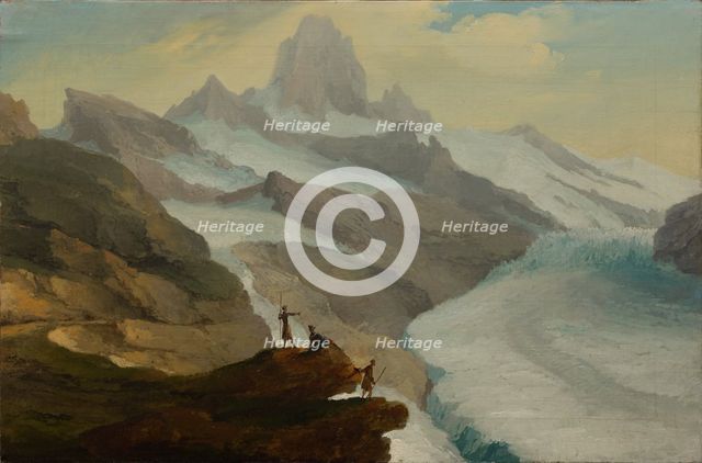 View of the Bänisegg over the Lower Grindelwald Glacier, 1778.