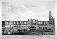 View of the Bank of England, City of London, 1800. Artist: Anon