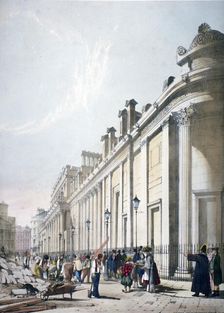 View of the Bank of England City of London, 1842 Artist: Thomas Shotter Boys