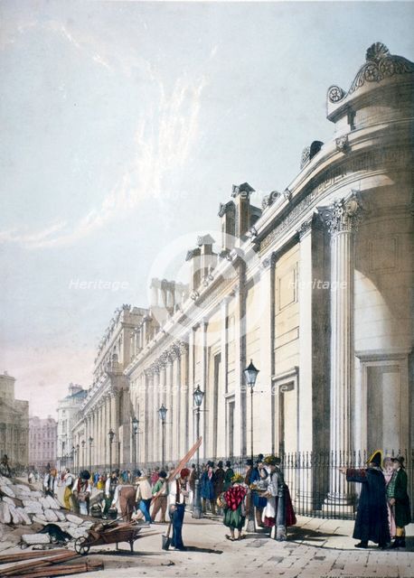View of the Bank of England City of London, 1842                           Artist: Thomas Shotter Boys