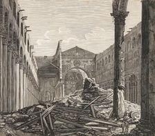 View of the Basilica of Saint Paul Outside the Walls in Rome, 1823. Creator: Rossini, Luigi (1790-1857)