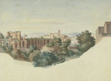 View of the Basilica of Saints John and Paul in Rome. Creator: Friedrich Olivier