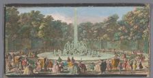 View of the Bassin de l’Enscelade in the garden of Versailles, 1700-1799. Creators: Anon, Jacques Rigaud