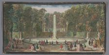 View of the Bassin des Muses in the garden of the Château de Marly, 1700-1799. Creators: Anon, Jacques Rigaud
