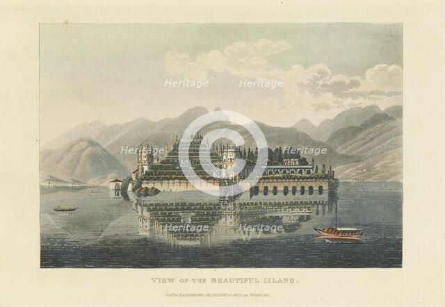 View of the Beautiful Island (Isola Bella, Lago Maggiore), before 1820. Creator: Gabriel Ludwig Lory.