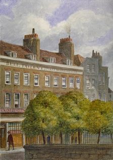 View of the Bell Tavern, Church Row, Aldgate, City of London, 1870. Artist: JT Wilson