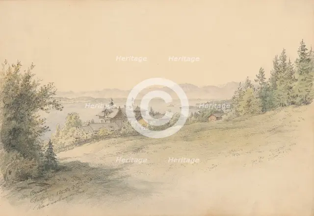 View of the Beringer villa, 1882. Creator: Karoly Lajos Libay.