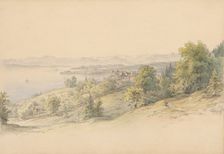 View of the Beringer villa with a panorama of the countryside, 1882. Creator: Karoly Lajos Libay