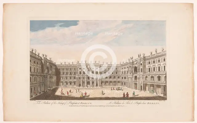 View of the Berliner Stadtschloss in Berlin, 1754-1755. Creator: Thomas Bowles.