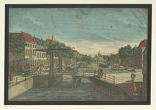 View of the Bierkade in The Hague, 1756-1801. Creator: Anon