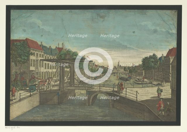 View of the Bierkade in The Hague, 1756-1801. Creator: Anon.