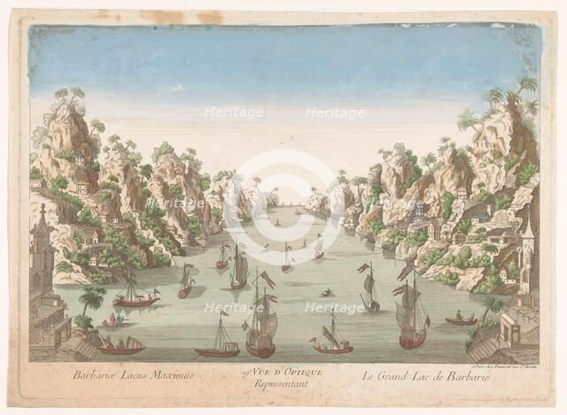 View of the big lake in Hanoi, 1745-1775. Creator: Unknown.
