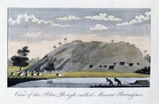 View of the Blue Bergh called, Mount Parnassus 1813. Artist: John Gabriel Stedman