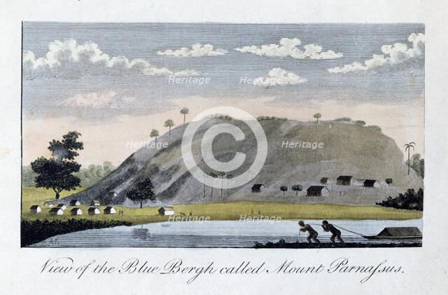 'View of the Blue Bergh called, Mount Parnassus', 1813. Artist: John Gabriel Stedman