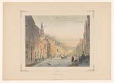 View of the Breetraat in Leiden, 1854. Creator: Gerardus Johannes Bos