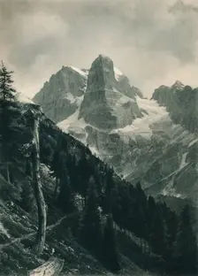 View of the Brenta Group, Madonna di Campiglio, Dolomites, Italy, 1927. Artist: Eugen Poppel