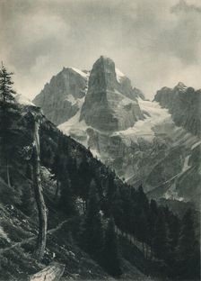 View of the Brenta Group, Madonna di Campiglio, Dolomites, Italy, 1927. Artist: Eugen Poppel