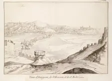 View of the Bridge at Avignon looking towards Villeneuve, early 17th century. Artist: Etienne Martellange