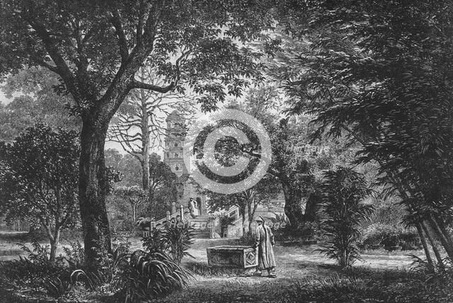 'View of the British Consulate, Canton', c1891. Creator: James Grant.