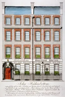 View of the British Hotel, Jermyn Street, London, c1820. Artist: Anon
